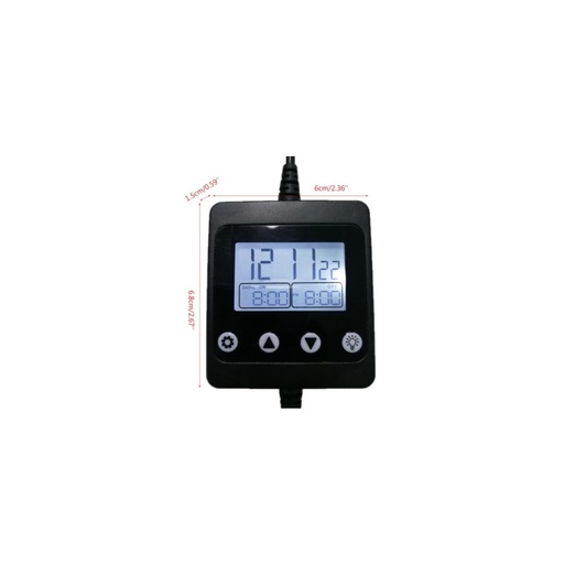 [3934-0] LED Timer med DC-stik - Til enkeltfarvet LED, 12/24V, maks. 150W