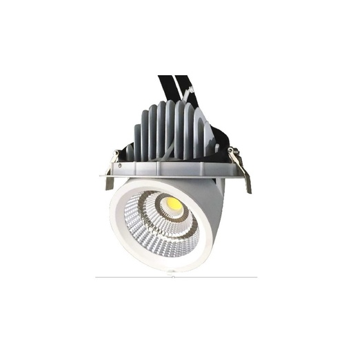 [2396-9455] LEDlife 30W Downlight - Justerbar vinkel, 3100lm, RA80, 70W erstatning, 230V