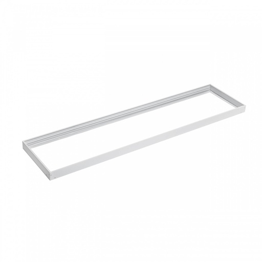 [21711-0] Påbygningsramme til bagbelyst panel - Hvid, 300x1200x70mm