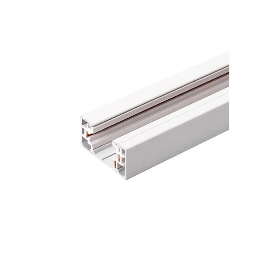 [21747-16070] LEDlife 1 meter skinne til skinnespots - Hvid, 1-faset med tilslutning og endeprop