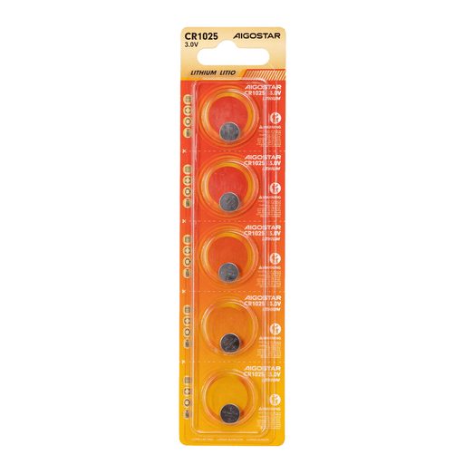 [22111-0] Knapbatteri - CR1025 3V-5B med 3 års producentgaranti