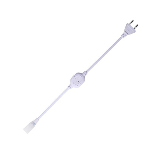 [22144-0] Stik til D15 CLIP-ON Neon Flex LED - Inkl. endeprop, IP67, 230V