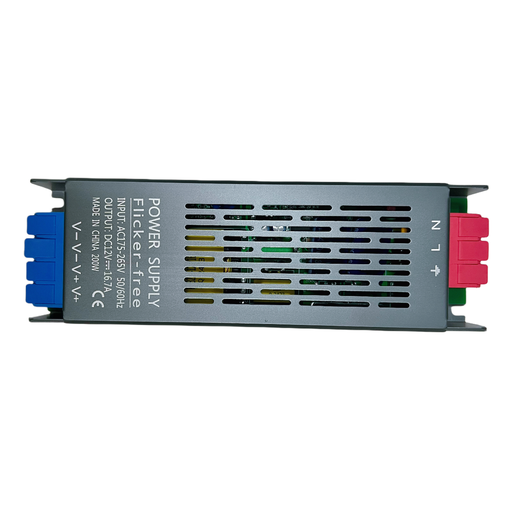 [22154-0] 200W Strømforsyning - 12V DC, 16,6A, IP20 indendørs - Flicker free