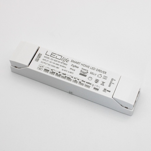 [22167-0] 36W dæmpbar Zigbee Hue kompatibel LED panel driver – enkeltfarvet, 850-1200mA, 24-38V