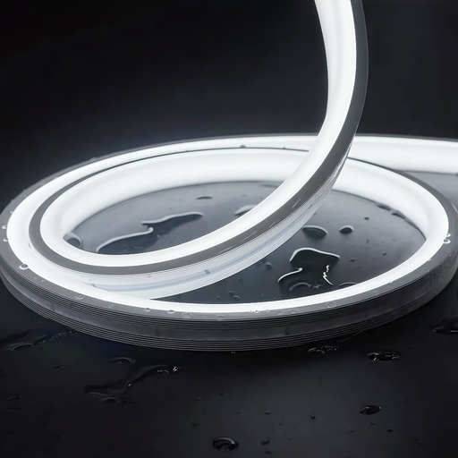 [22195-16227] Kold Hvid 8x16 CLIP-ON Neon Flex LED Strip - 8W pr. meter, IP67, 24V