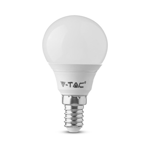 [2554-6949] V-Tac 5,5W LED pære - Samsung LED chip, P45, E14 - Erstatter 40W - 470lm - RA80