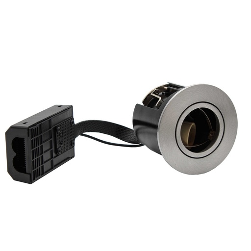 [2596-0] LEDlife indbygningspot Inno88 - GU10, børstet alu, IP44, godkendt i isolering, 230V