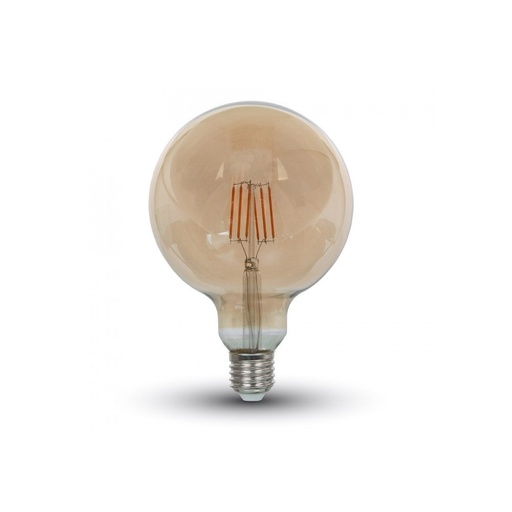 [2650-7702] V-Tac 6W LED globepære - Kultråd, Ø12,5 cm, ekstra varm hvid, 2200K, E27