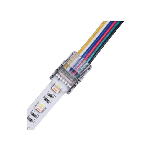 [12405-0] Fleksibel LED-stripsamler til løse ledninger - 12mm, RGB+CCT, IP20, 5V-24V
