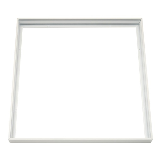 [12430-0] Ramme til 60x60 LED panel - Samlesæt med plasthjørner og hvid kant, 65mm høj