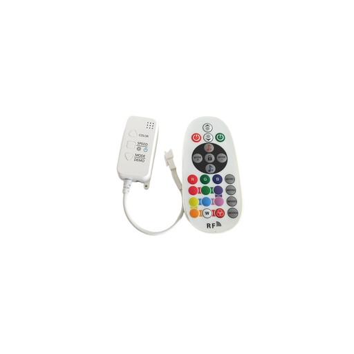 [12254-0] RGBIC kontroller med fjernbetjening - Infrarød, 12V/24V, op til 288W, RGB LED lysstyring