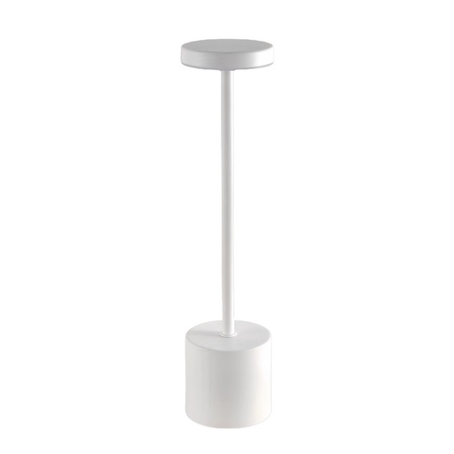 [12349-13421] Opladelig LED bordlampe Inde/ude - Hvid, touch dæmpbar, CCT, IP54 udendørs (3W, 300lm, RA80)