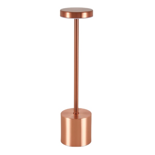 [12352-13423] Kobber LED bordlampe - Opladelig, Touch-dæmpbar, CCT, IP54 - Inde/Ude - 3W, 300lm, RA80