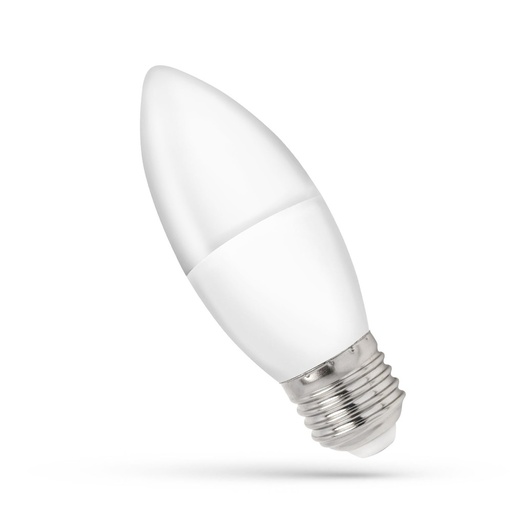[21556-15928] C37 LED kertepære 4W E27 - 230V, Varm Hvid, Spectrum - Energibesparende og miljøvenlig lyskilde til hjemmet