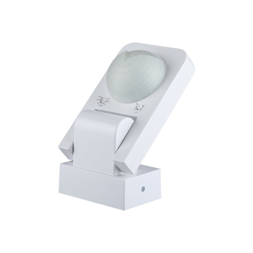 [25173-0] Hvid infrastruktur bevægelsessensor med IP65 beskyttelse (maks. 1000W LED)