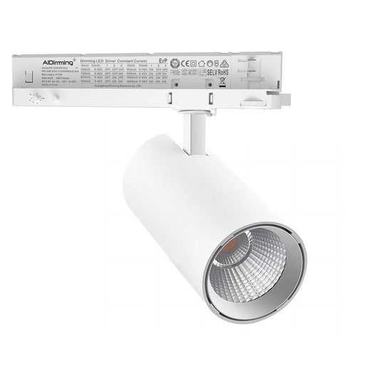 [24379-16807] LEDlife PRO-CCT dæmpbar skinnespot 30W - Justerbar CCT + lysstyrke, 120lm/w, RA92, 3900lm, Flicker free