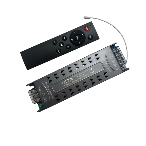 [24425-0] LEDlife 200W CCT strømforsyning med fjernbetjening - 24V DC, 8.33A, Flicker fri, IP20 indendørs