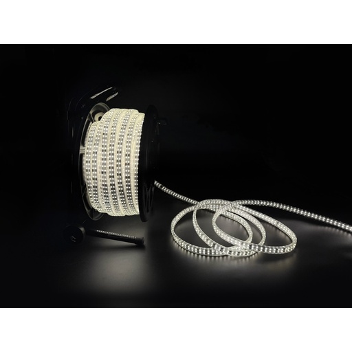[24427-16832] 50m 360° LED strip arbejdslys på tromle - 230V, IP67, 360 LED/m, 12W/m, 1500 lm/m, 600W, 75000lm