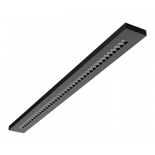 [24467-16867] Sort 40W LED Plank med 230V Input, 1195x100x25 dimensioner, 3000lm, RA90, CCT 40°, IP20, 5 års producentgaranti