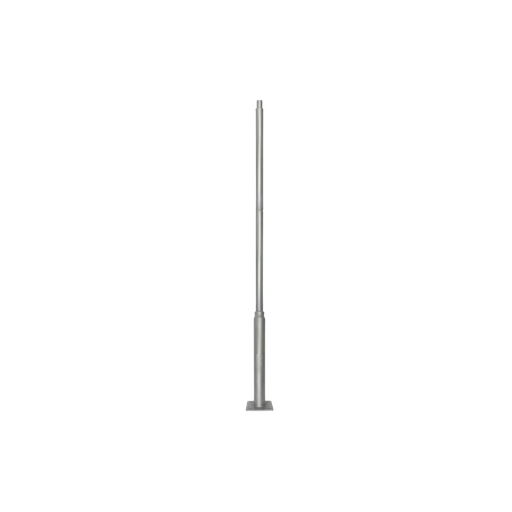 [24487-0] Justerbar lygtepæl 4 meter, Ø60mm, GRÅ - Højdejusterbar