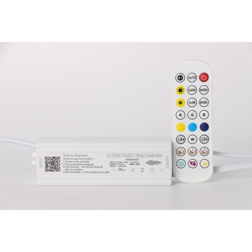 [20946-0] RGBIC WiFi kontroller med fjernbetjening - Til IP68 RGBIC, minimum 25 meter