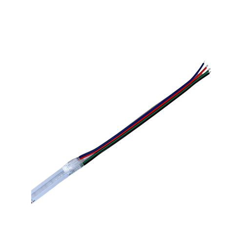 [21143-0] LED strip kobler til løse ledninger - 10mm, RGB COB, IP20, 5V-24V