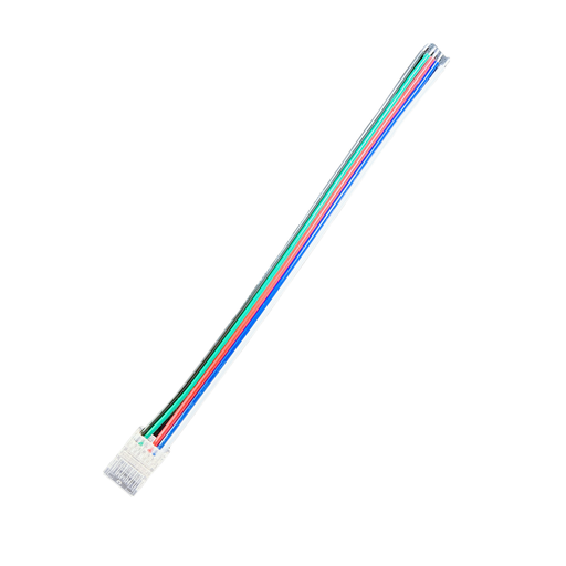 [21152-0] LED strip samler til løse ledninger - 10mm, RGB+W COB, IP20, 5V-24V