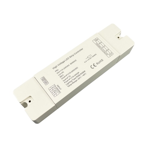 [22632-0] RGB Controller til 230V RGB Clip-On LED Strip - Inkl. Endeprop, RF, 230V, 50m