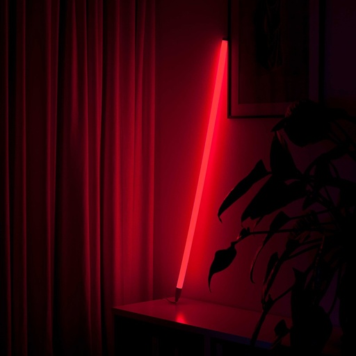 [23856-0] Rød LEDlife Neon Tube LED 120 cm inkl. ledning, justerbar lysstyrke - 18W, 230V, IP67