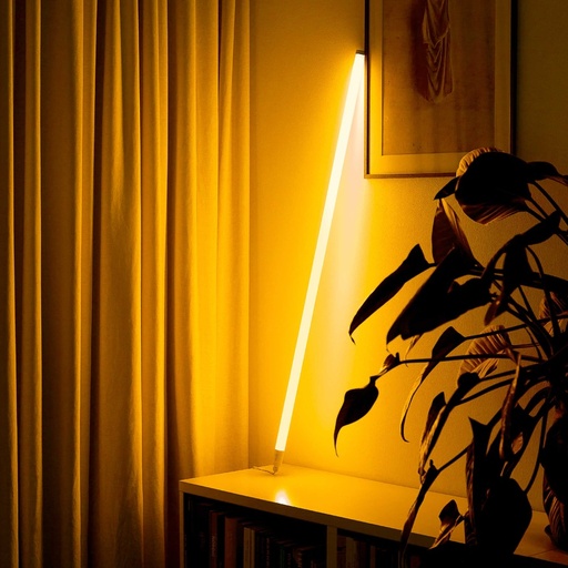 [23865-0] LEDlife Neon Tube LED 120 cm, Gul inkl. ledning - Designer rør, 18W, 230V, IP67