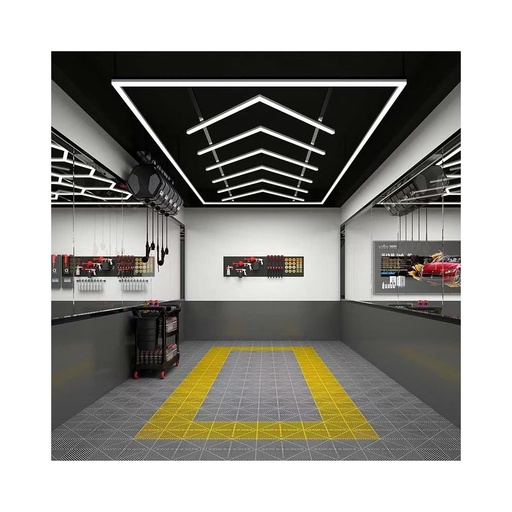 [22731-16471] Komplet LED lysgitter med ramme og strømtilslutning - 384W, RA95, 230V, 38000lm