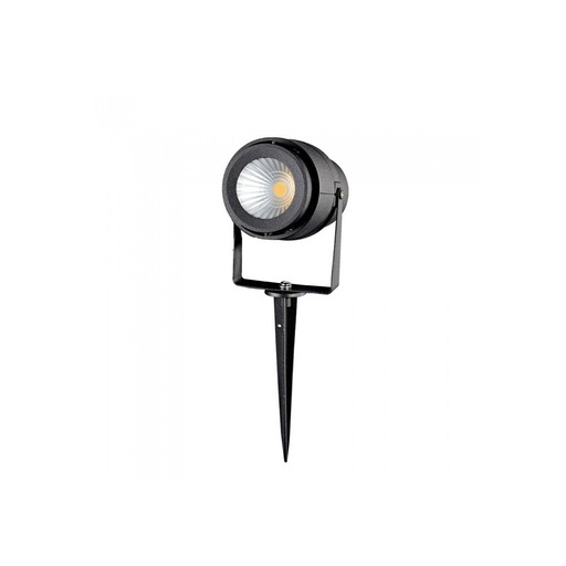 [2684-7762] V-Tac 12W LED Havelampe Sort IP65 230V 720lm RA80