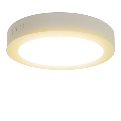 [12910-13775] LED E6 Bagbelyst Rund Indbygningsspot | 12W, 3000K | Overflademontage