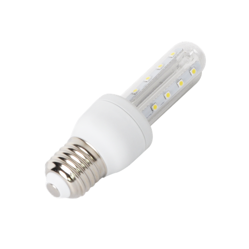 [13087-13932] LED B5-T3 2U 8W E27 3000K Erstatning for 55W pære med 230V input og 730lm lysstyrke - RA80 - 3 års producentgaranti