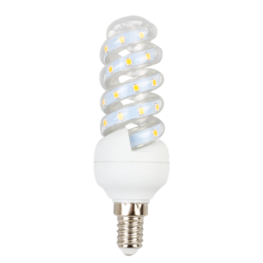 [13232-14056] LED Spiral B5, 7W, E14, 3000K Erstatning for 49W, 230V, 620lm, RA80, 3 års garanti