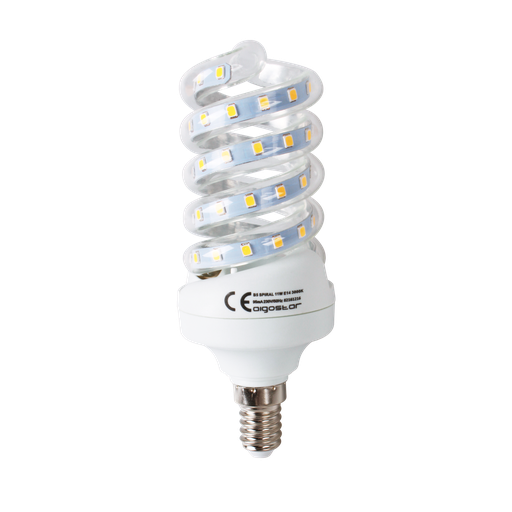 [13237-14061] LED B5 Spiral Pære, 11W, E14, 3000K, Erstatter 75W, 1060lm, RA80, 230V, 3 Års Garanti