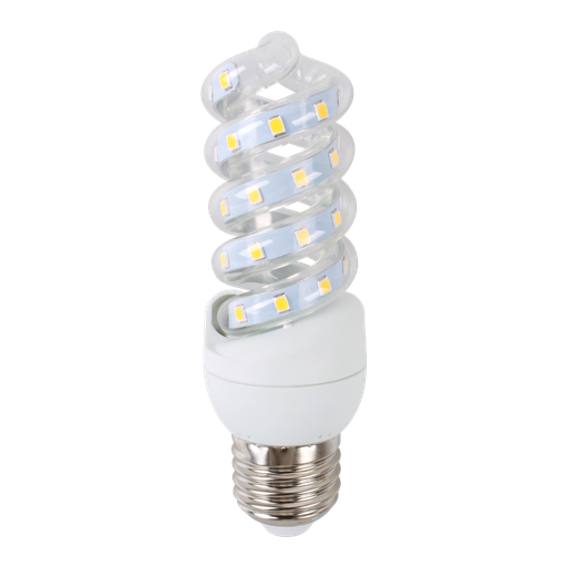 [13238-14062] LED B5 Spiral Pære, 7W, E27, 4000K, Erstatter 50W, 230V, 630lm, RA80, 3 års garanti
