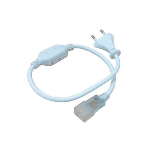 [2769-0] Stik til 8x16 Neon Flex LED - Inkl. endeprop, Vandtæt, 230V