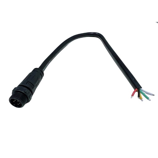 [19960-0] RGBW Saunalys Startkabel - 25 cm, 24V, IP68 Klassificeret