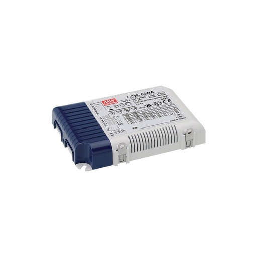 [2865-7955] Meanwell LCM-60DA DALI dæmpbar driver til LED panel – 60W, 230V, med Dali interface + push dim