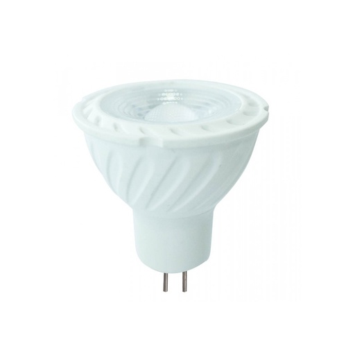 [2924-8037] V-Tac 6,5W LED spotpære - Samsung LED chip, 12V, MR16 / GU5.3 - Erstatning for 55W, 450lm, RA80, 5 års garanti