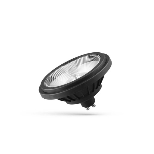 [23984-16563] AR111 GU10 14W LED-pære, Varm Hvid 230V, Sort Finish, 40° spredning, RA80, Spectrum Teknologi