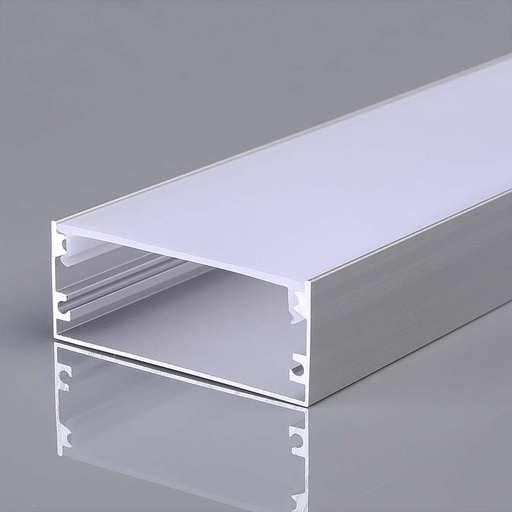 [26376-0] Monteringssæt til LED Strip, 2000x50x20mm, Sølvhus