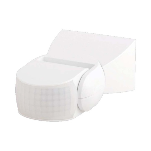 [26407-0] Infrarød Bevægelsessensor 180D, Hvid, IP65, 300W