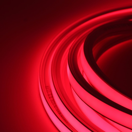 [24065-16641] AnyCut Neon Flex 10x10 Rød LED strip - 5m, 8W/m, 12V, Ingen klippeafstand