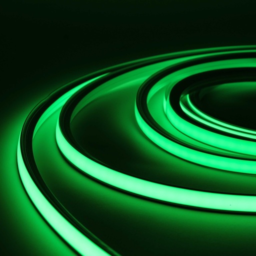 [24068-16644] AnyCut Neon Flex Grøn LED strip - 5m, 8W/m, 12V, Ingen klippeafstand