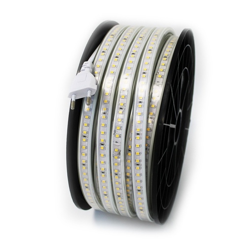 [24116-16685] Arbejdslys 50m 230V LED strip - IP67, 120 LED/m, 10W/m, 1000 lm/m - 500W, RA80, IP67
