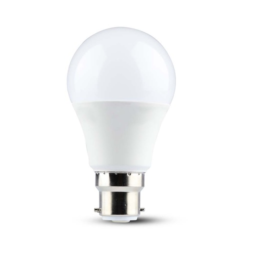 [25567-17412] 8,5W A60 LED-Pære B22 - Termoplast, 4000K, 806lm, RA80 - Energibesparende lyskilde til B22-fatning, ideel til naturligt hvidt lys.