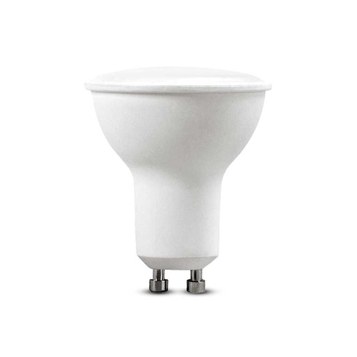 [25593-17435] 6-pak 4,5W GU10 Spotlight med Hvidt Plastik og Mælkeagtigt Dæksel, 6500K, 110D, 400lm, RA80