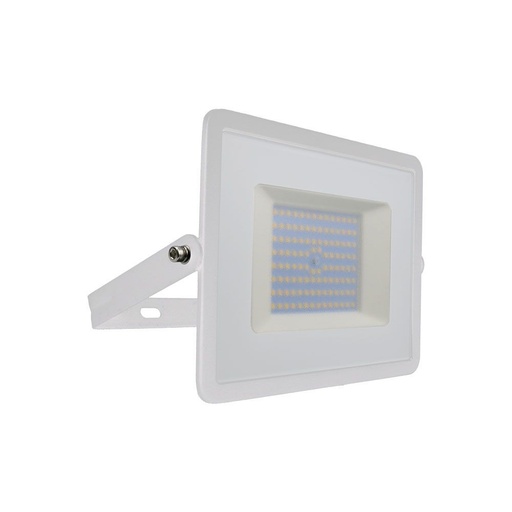 [25669-17496] 100W LED Projektør med 6500K lysfarve og hvidt hus - 8700lm, RA70, IP65
